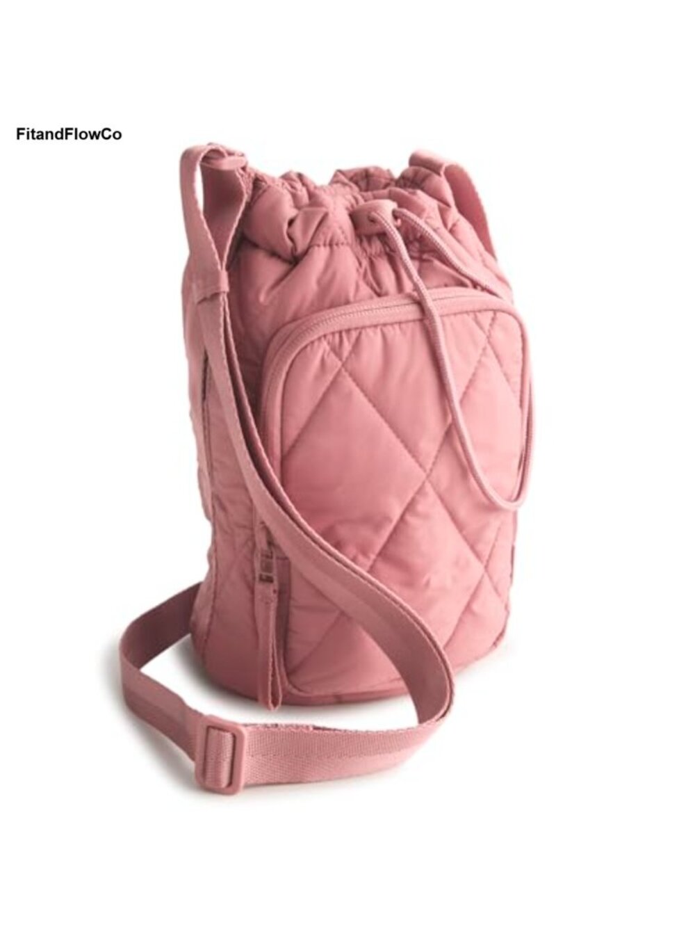 Featherweight Quilted Water Bottle Crossbody Bag Recycled Polyester